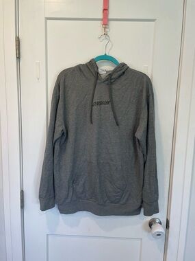 Gymshark Men's Heather Gray Hoodie with Subtle Logo